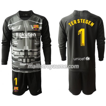 Tenue Enfant FC Barcelone Gardien TER STEGEN 1 IV 2019/2020 ML (+ Short)